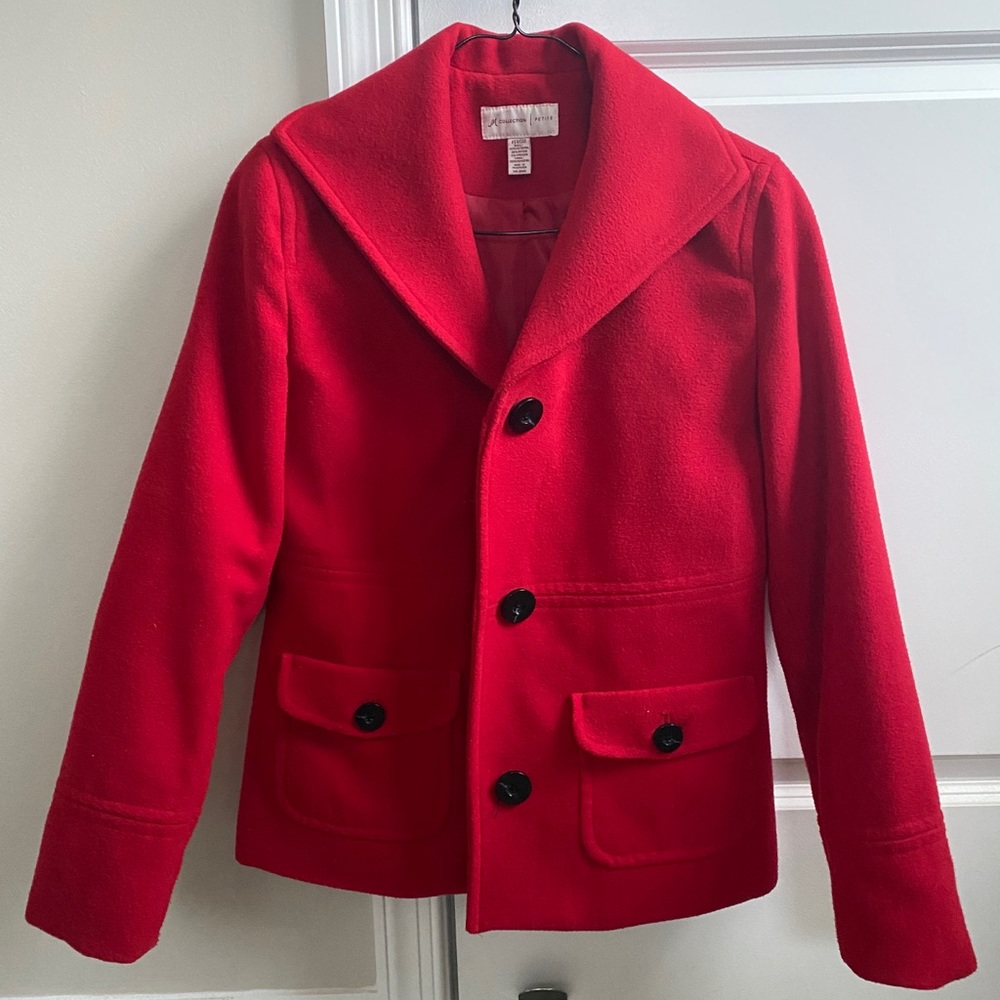 Red coat JM Collection petite small